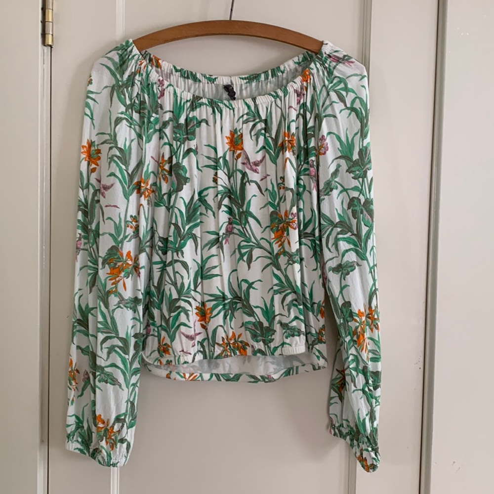 Floral blouse top XS